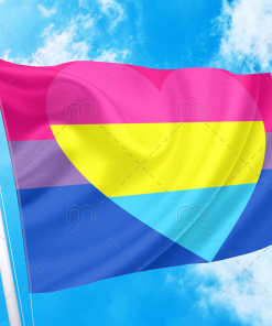 Bisexual Panromantic Pride Flag PN0112 2 - Lesbian Flag 2x3 ft(60x90 cm) / No Grommets Official PAN FLAG Merch