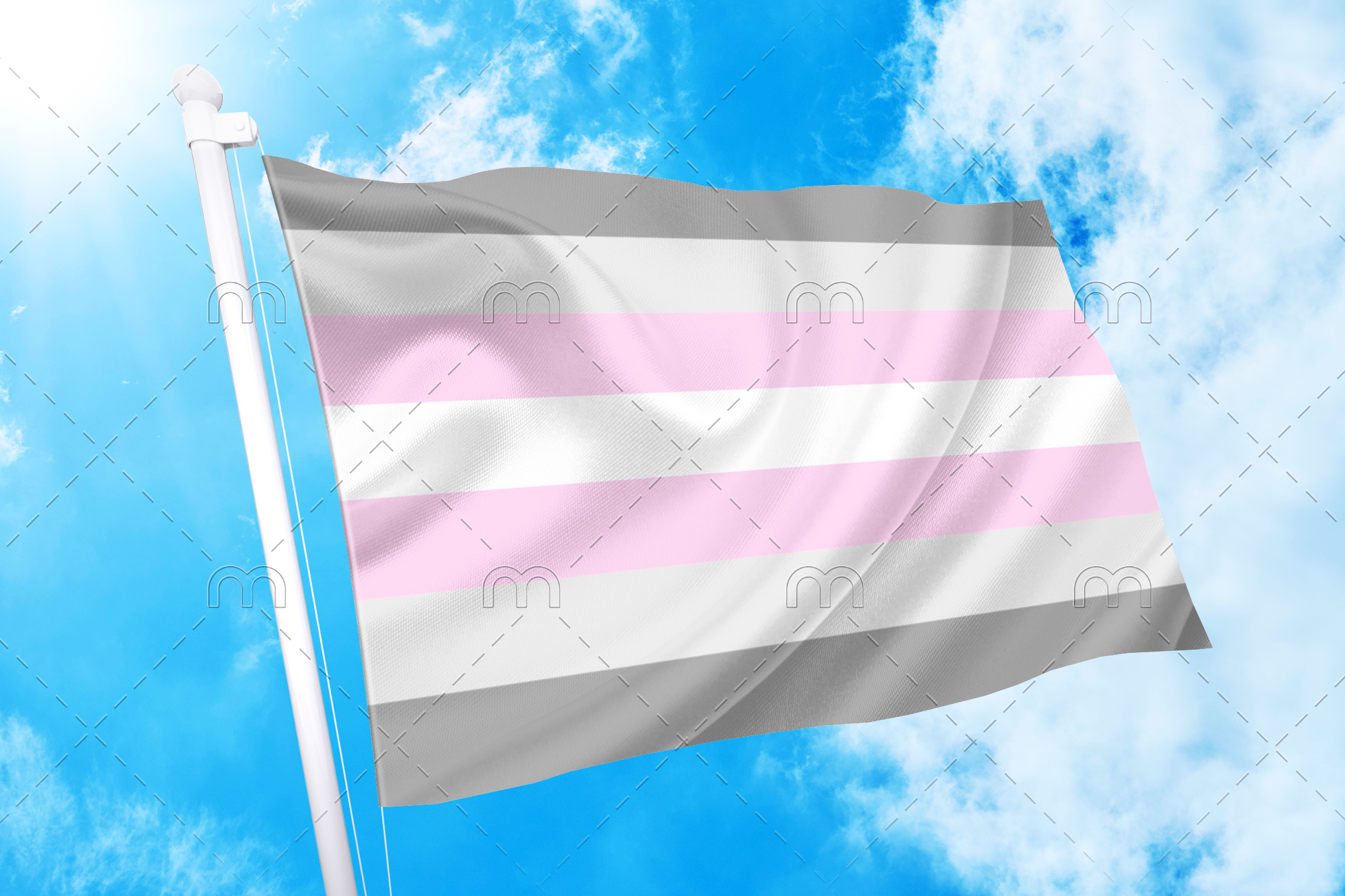 demgirl1 2x3 ft (60x90 cm) / No Grommets Official PAN FLAG Merch