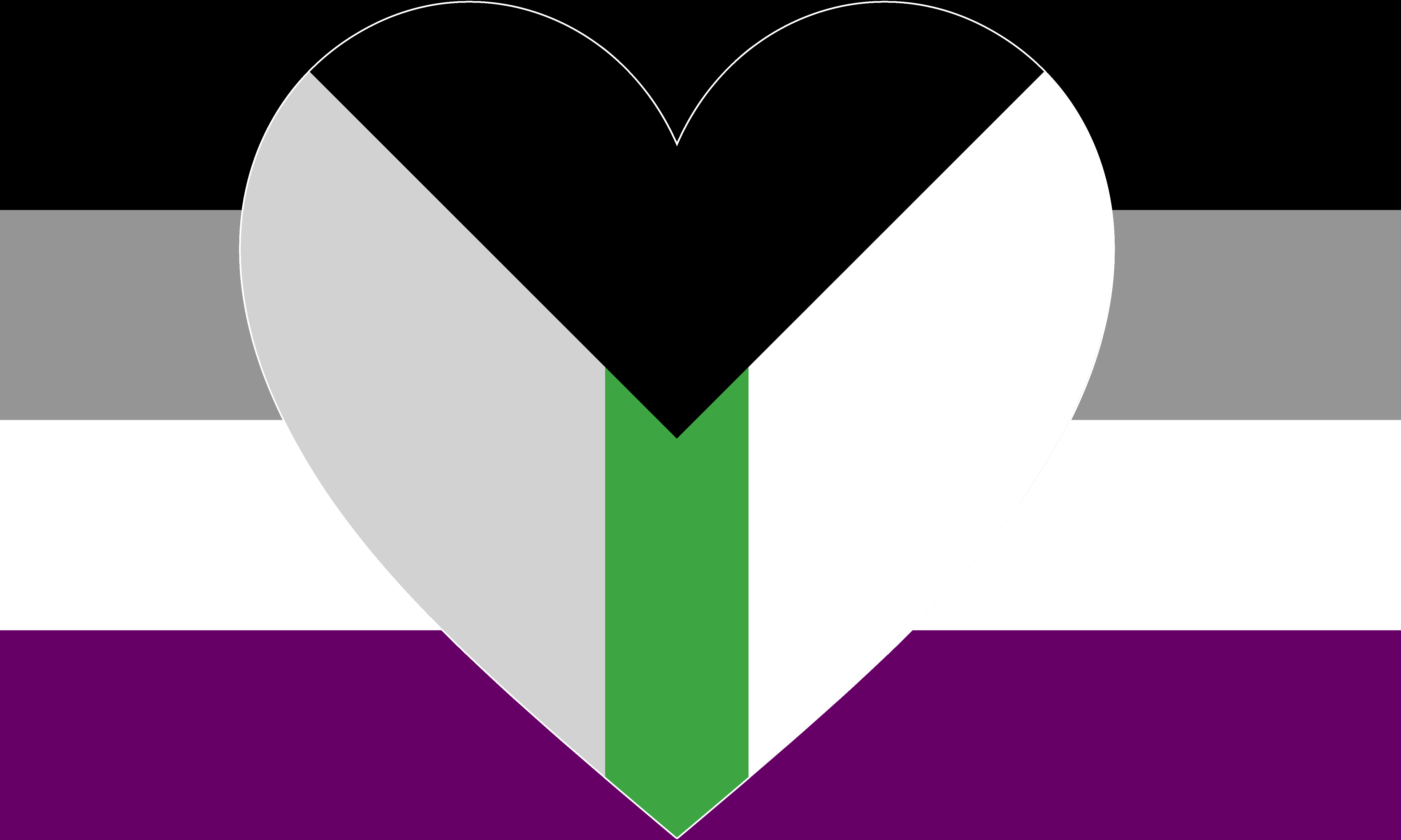 demiromantic_asexual_combo_by_pride_flags-dbh354c 2x3 ft (60x90 cm) / Vertical Official PAN FLAG Merch