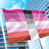 Female Homoflexible Flag PN0112 2x3 ft (60x90cm) / 2 Grommets Official PAN FLAG Merch
