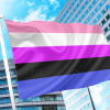 Genderfluid Pride Flag PN0112 2x3 ft (60x90cm) / 2 Grommets Official PAN FLAG Merch