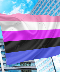 Genderfluid Pride Flag PN0112 2x3 ft (60x90cm) / 2 Grommets Official PAN FLAG Merch