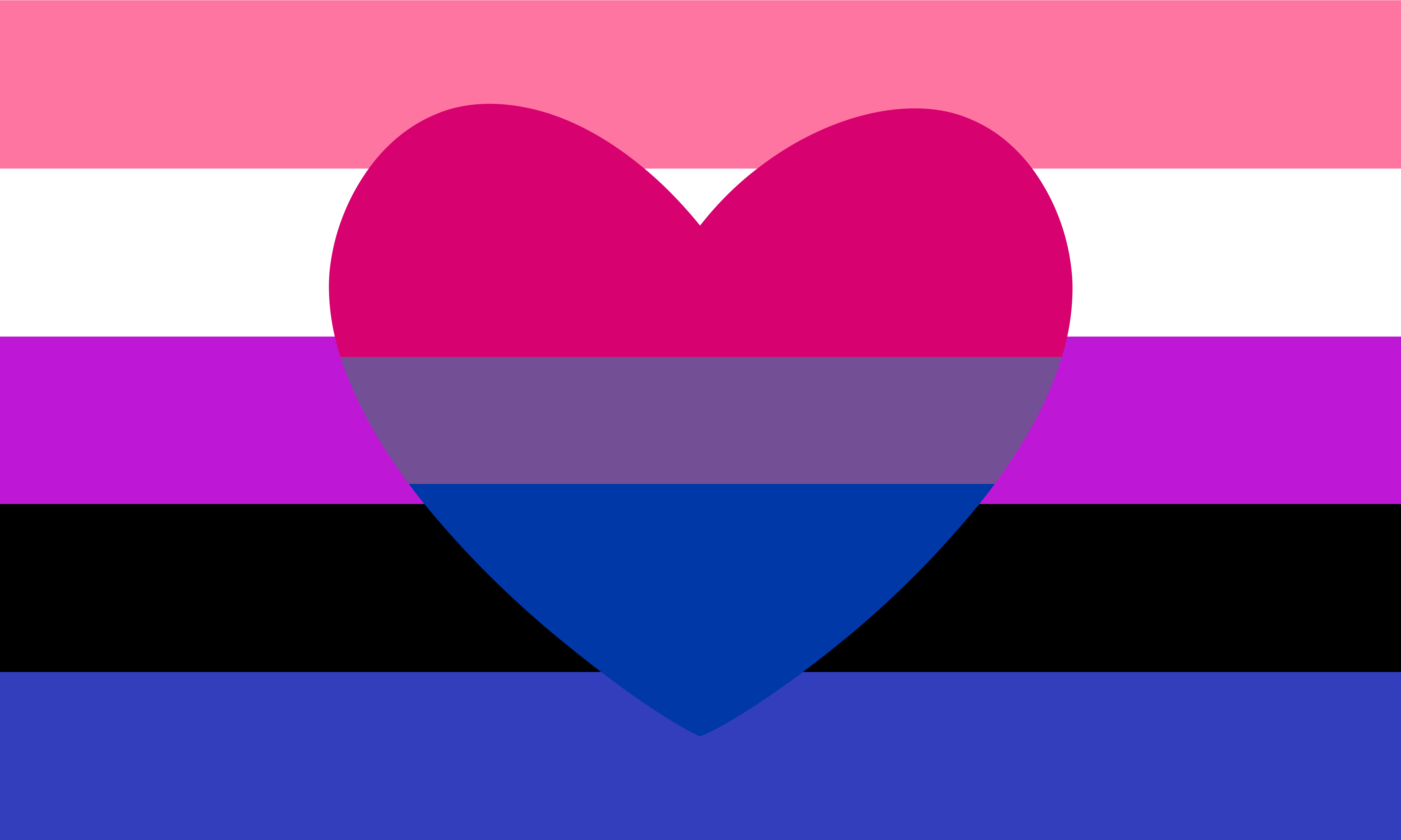 genderfluid_bisexual_combo_flag_by_pride_flags-d9znbu9 2x3 ft (60x90 cm) / No Grommets Official PAN FLAG Merch