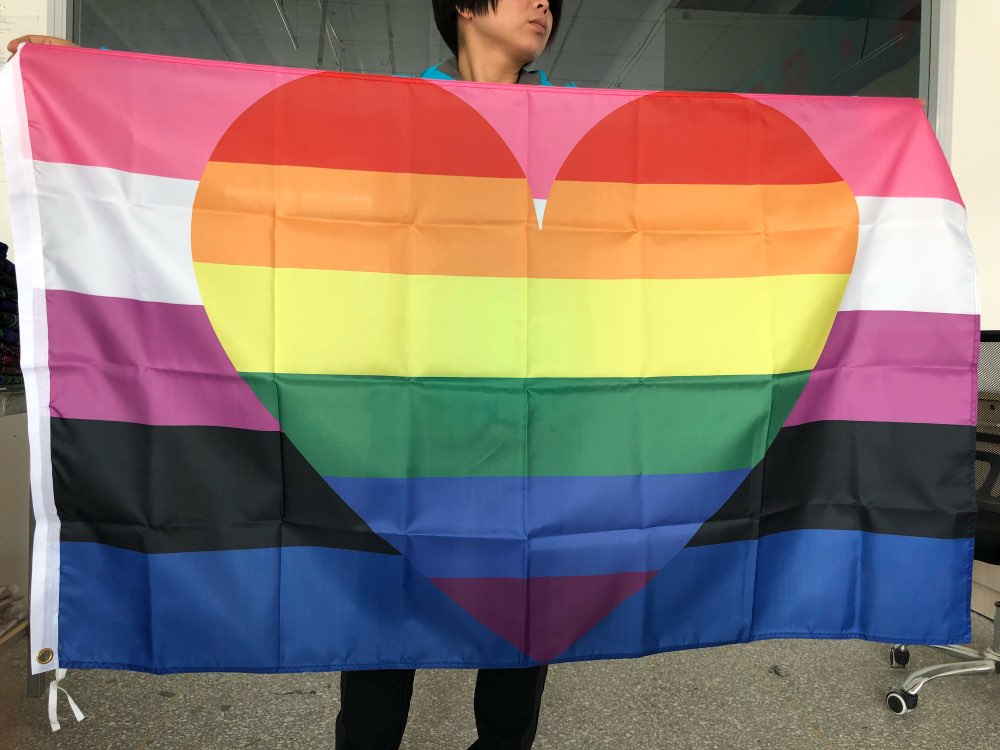 genfluid_gay_pride 3x5 ft (90x150 cm) Official PAN FLAG Merch