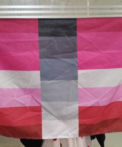 Female Homoflexible Flag PN0112 3 - Lesbian Flag 3x5 ft (90x150cm) / 2 Grommets Official PAN FLAG Merch