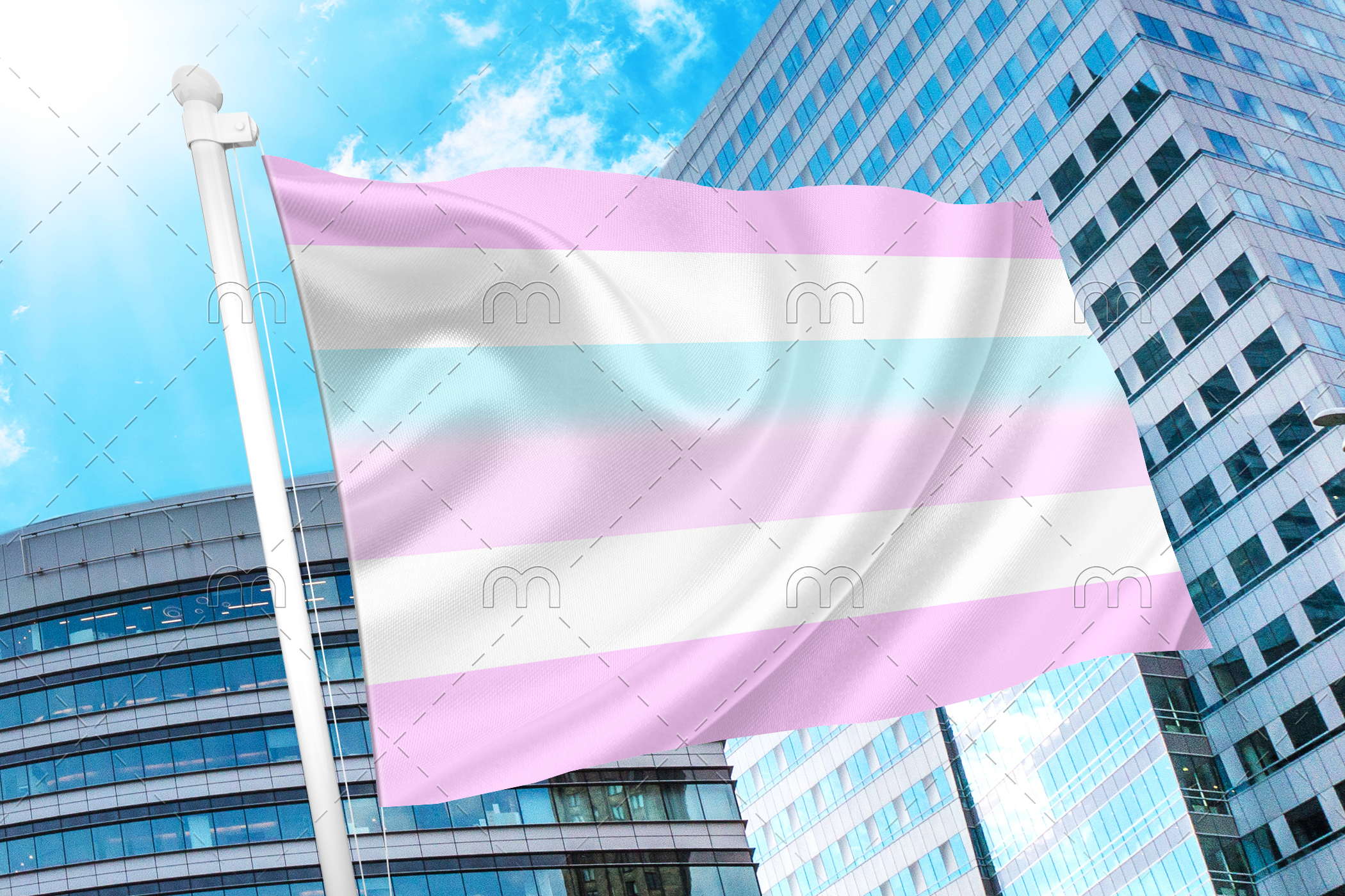 intersex3 Intersex Pride Flag PN0112 2x3 ft (60x90cm) / 2 Grommets left Official PAN FLAG Merch