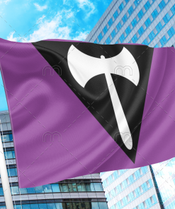 Lesbian Labrys Pride Flag PN0112 2x3 ft(60x90 cm) / 2 Grommets left Official PAN FLAG Merch