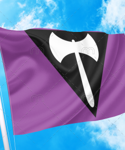 Lesbian Labrys Pride Flag PN0112 2 - Lesbian Flag 2x3 ft(60x90 cm) / No Grommets Official PAN FLAG Merch