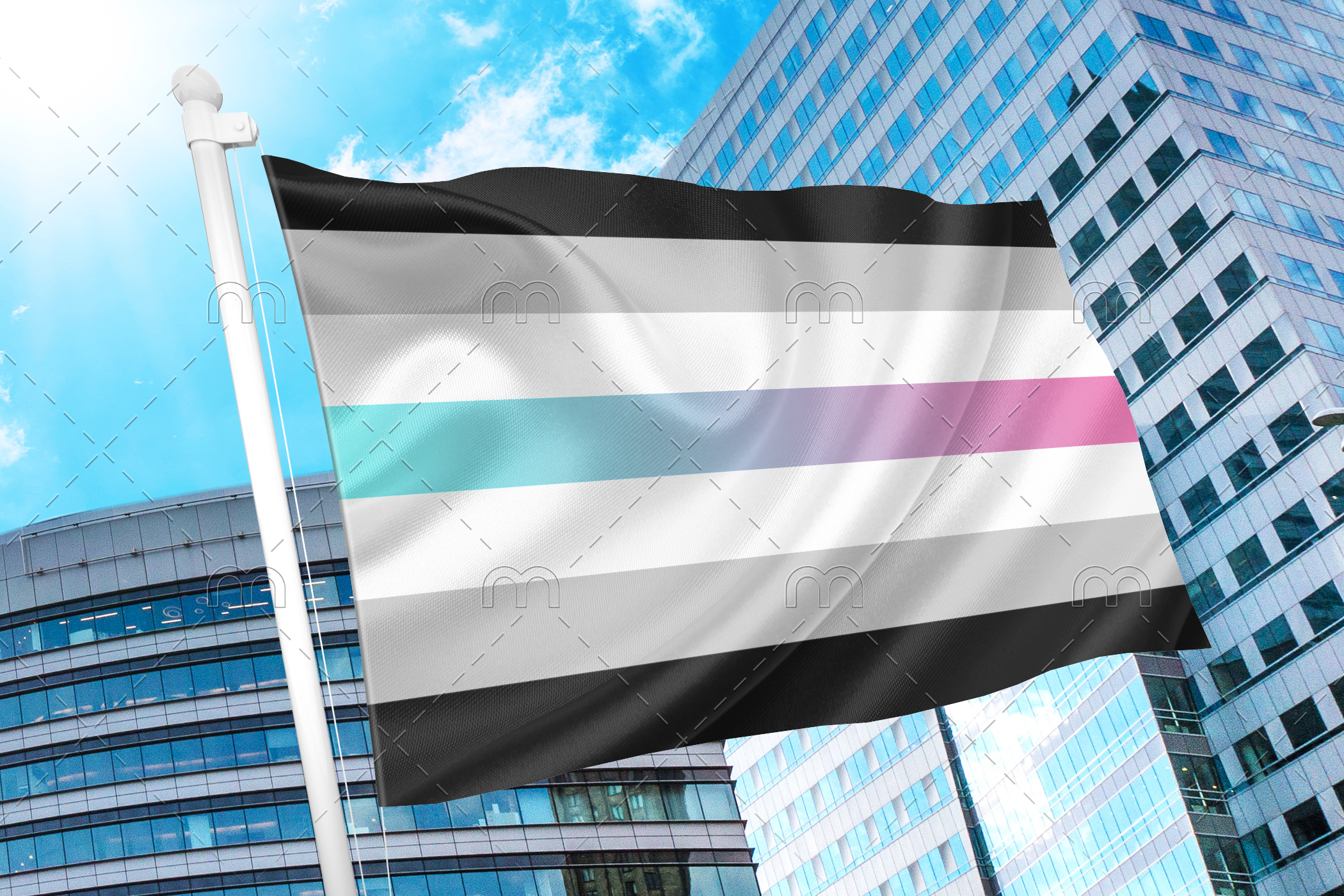 libr Librafluid Pride Flag PN0112 2x3 ft(60x90 cm) / Neutral Official PAN FLAG Merch