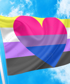 3x5 ft(90x150 cm) / 2 Grommets left Official PAN FLAG Merch