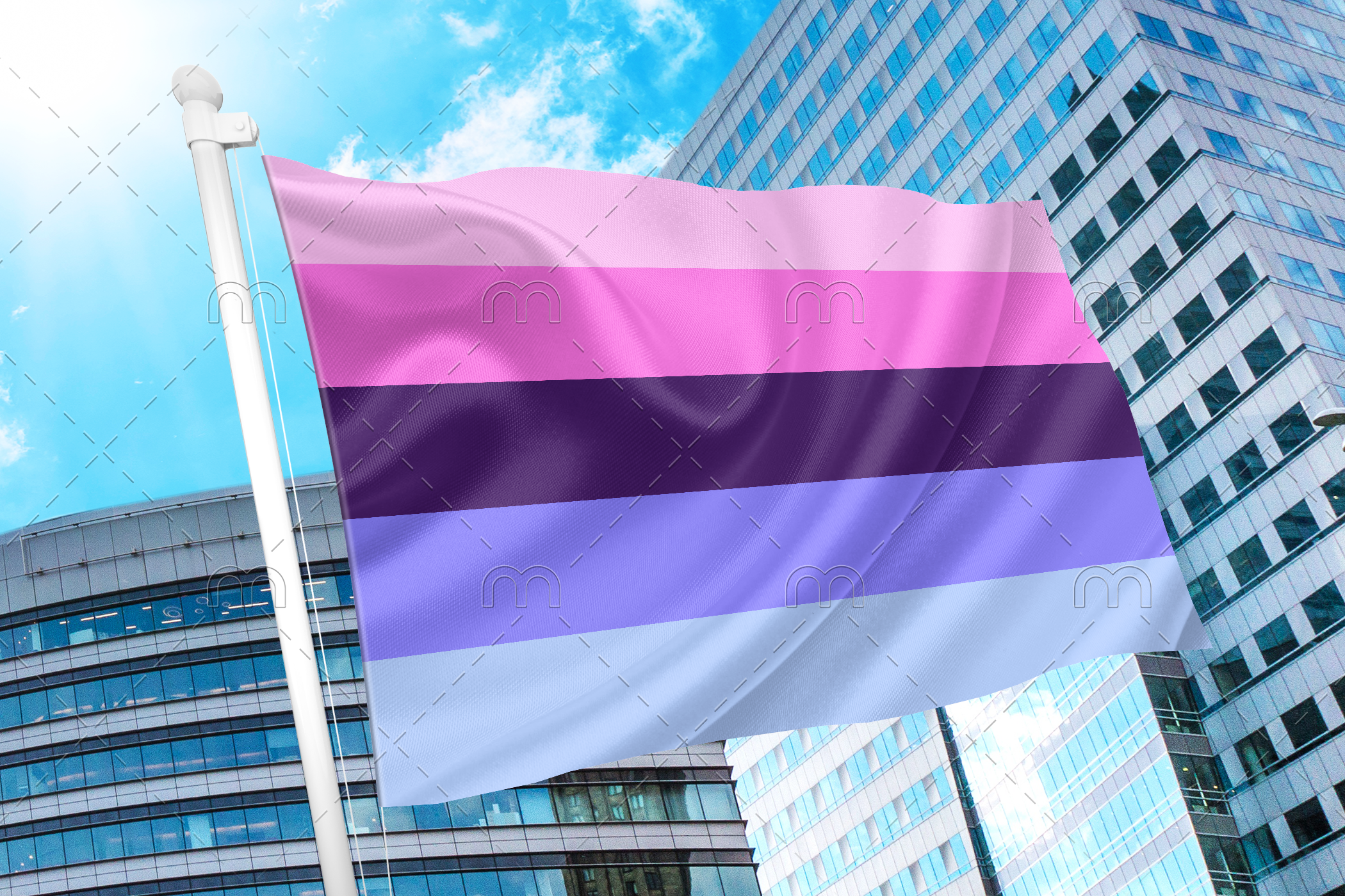 omni1 Omni Pride Flag - Omnisexual PN0112 2x3 ft (60x90cm) / 2 Grommets Left Official PAN FLAG Merch