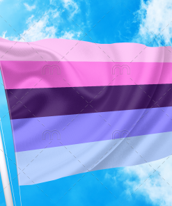 Omni Pride Flag - Omnisexual PN0112 3 - Lesbian Flag 3x5 ft (90x150cm) / 2 Grommets Left Official PAN FLAG Merch