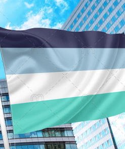 Oriented Aroace Flag PN0112 60x90 cm (2x3 ft) / 2 Grommets Left Official PAN FLAG Merch