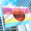 Panaesthetic Flag - Plural Aesthetic Flag PN0112 2x3 ft (60x90cm) / 2 Grommets Left Official PAN FLAG Merch