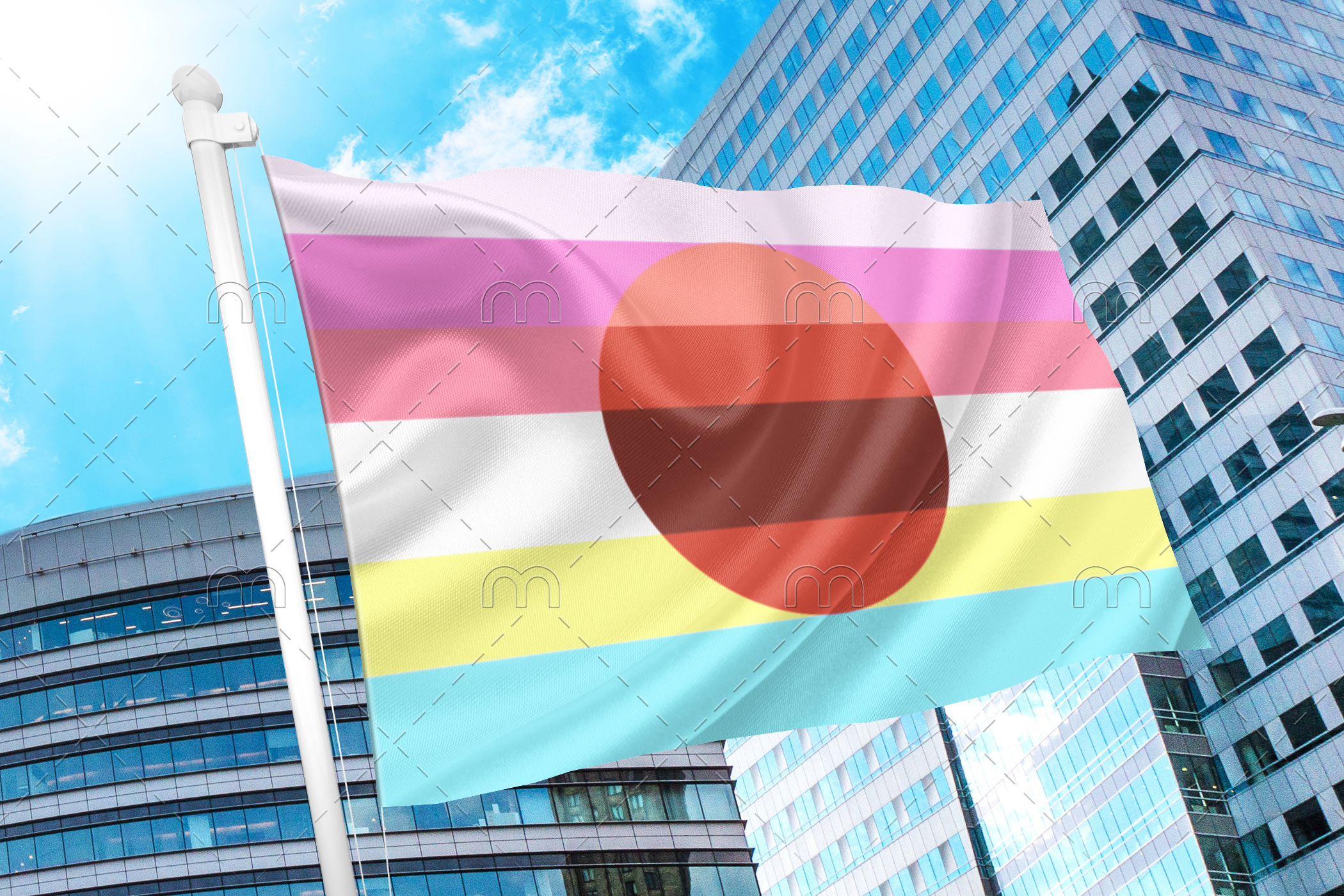 panaes1 Panaesthetic Flag - Plural Aesthetic Flag PN0112 2x3 ft (60x90cm) / 2 Grommets Left Official PAN FLAG Merch