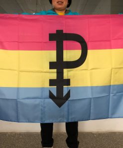Pansexual Pride Flag with P PN0112 2 - Lesbian Flag 4x6 ft (122x183cm) Official PAN FLAG Merch