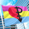 Panromantic Pride Flag PN0112 2x3 ft (60x90cm) Official PAN FLAG Merch