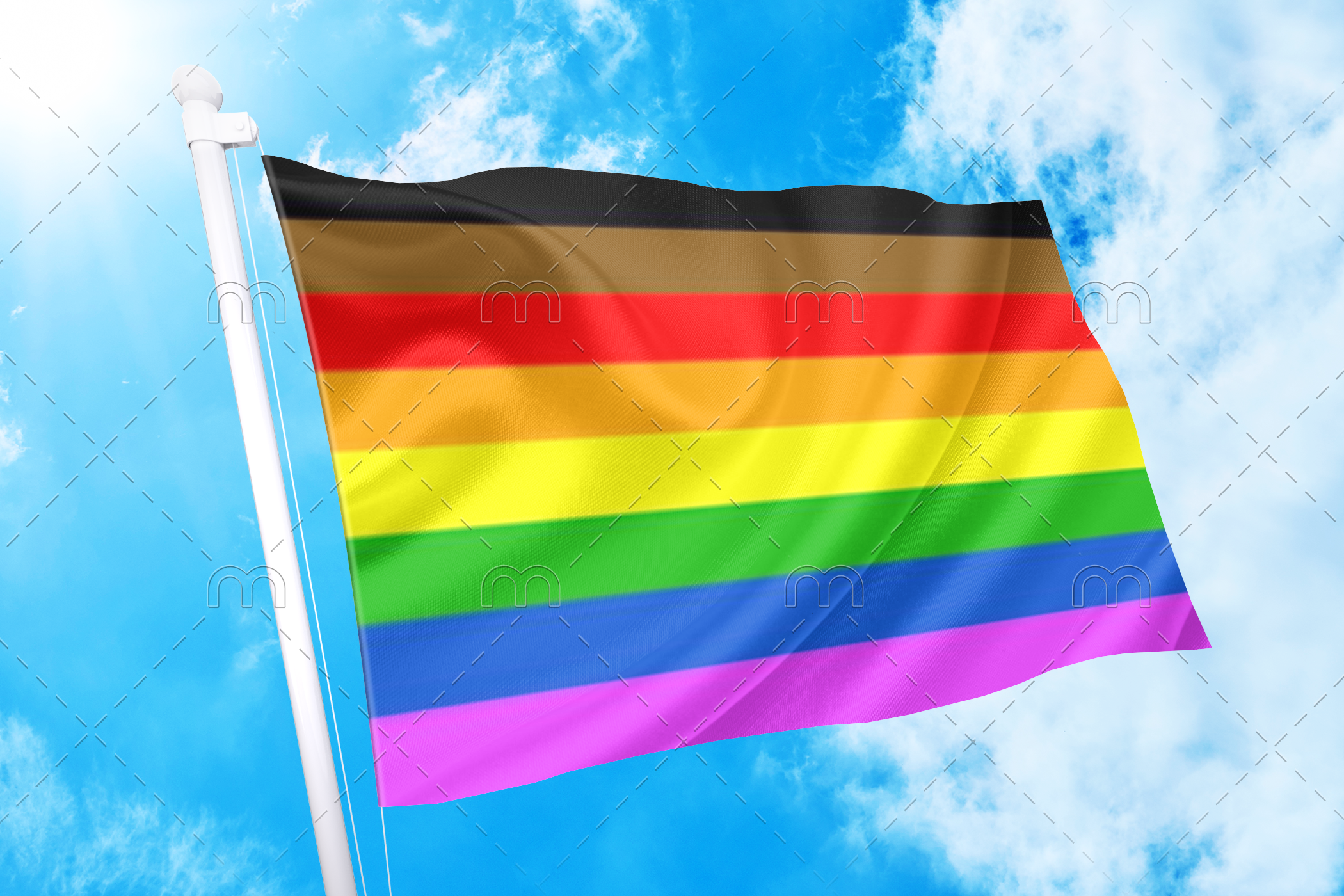 philli-1 2x3 ft (60x90 cm) / No Grommets Official PAN FLAG Merch