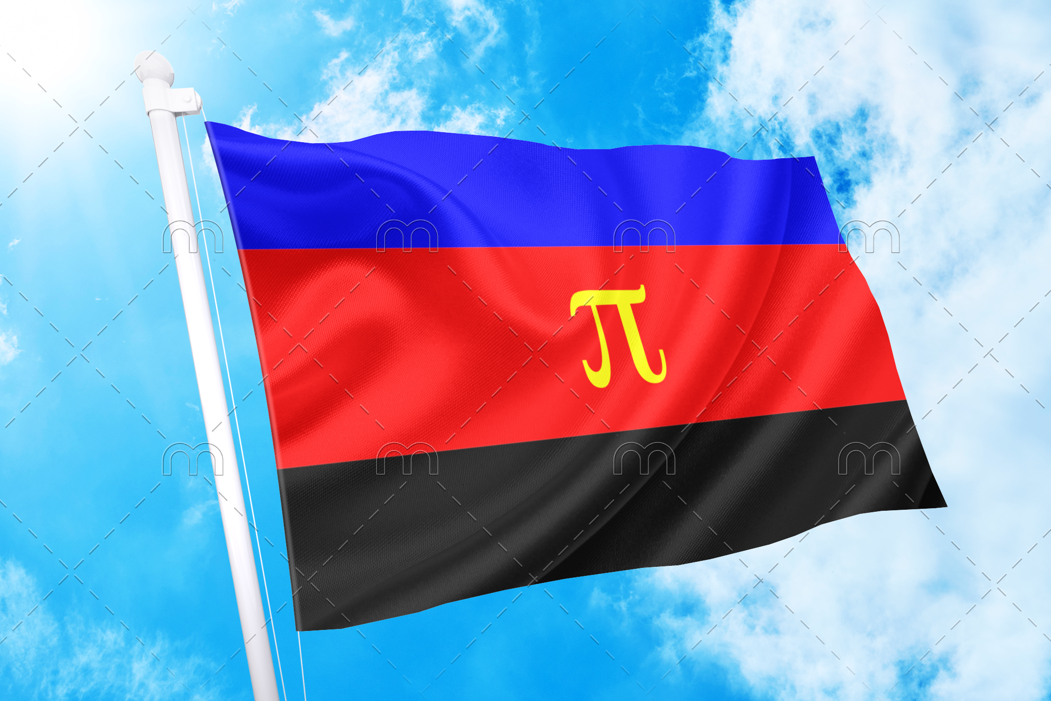 poly11 2x3 ft (60x90cm) / Pi / 4 Grommets Official PAN FLAG Merch