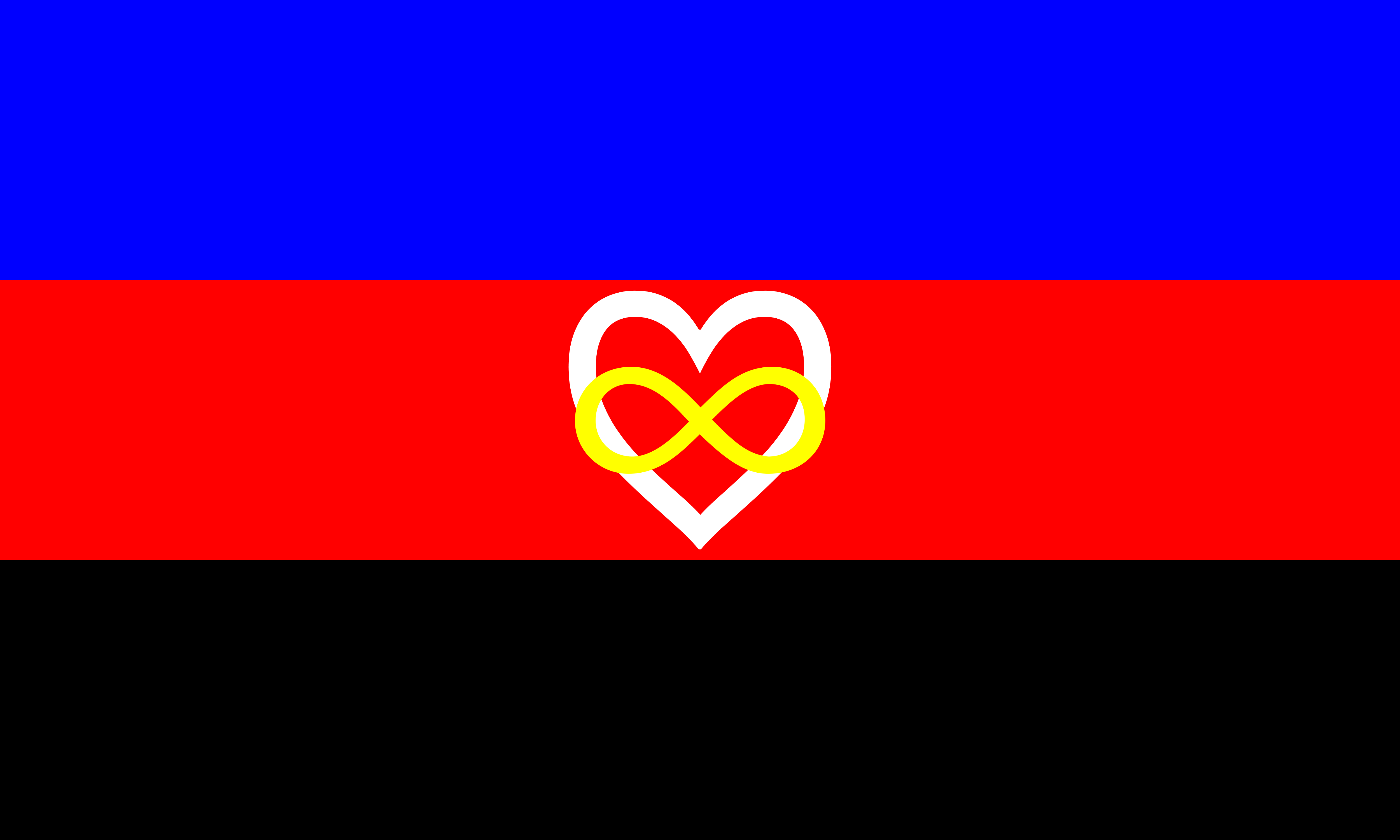 polyamory__2__by_pride_flags-d97k3ni 3x5 ft (90x150cm) / Pi / 2 Grommets left Official PAN FLAG Merch