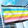 Queer Pride Flag PN0112 2x3 ft (60x90 cm) / 2 Grommets left Official PAN FLAG Merch