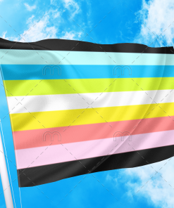 Queer Pride Flag PN0112 2 - Lesbian Flag 2x3 ft (60x90 cm) / No Grommets Official PAN FLAG Merch