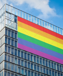 Gay Pride Rainbow Flag PN0112 4 - Lesbian Flag 3x5 ft (90x150cm) / 4 Corner Grommets Official PAN FLAG Merch