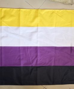 Non Binary Pride Flag PN0112 4 - Lesbian Flag 3x5 ft (90x150 cm) / 4 grommets Official PAN FLAG Merch