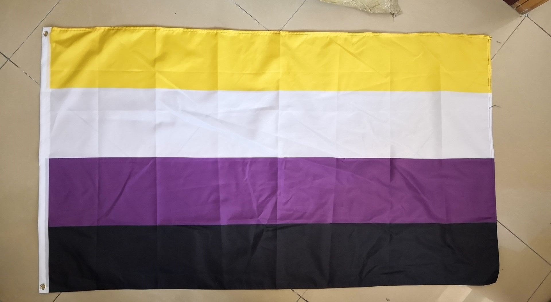 real_non_binary 3x5 ft (90x150 cm) / 4 grommets Official PAN FLAG Merch