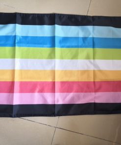 Queer Pride Flag PN0112 3 - Lesbian Flag 3x5 ft (90x150 cm) / 2 Grommets left Official PAN FLAG Merch