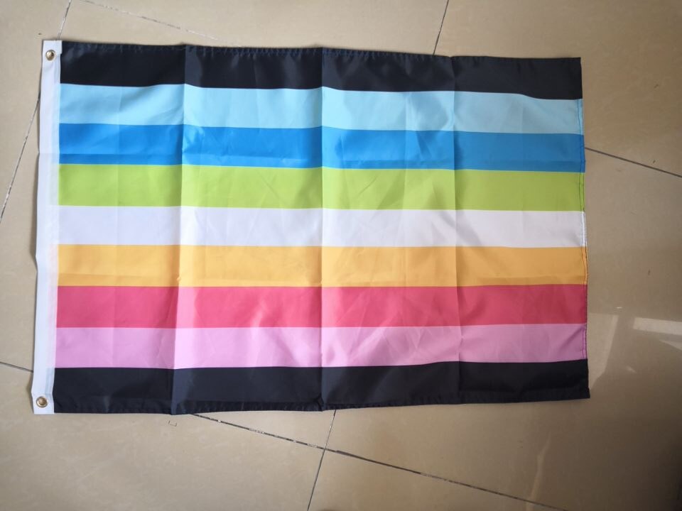 real_queer_pride 3x5 ft (90x150 cm) / 2 Grommets left Official PAN FLAG Merch